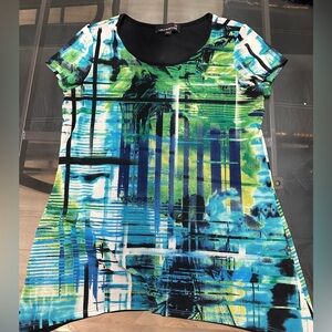 Laura brand, green and blue top